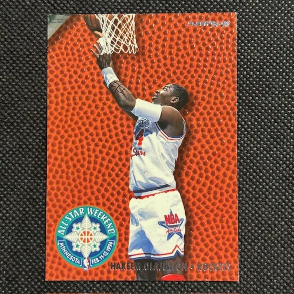 1994-95 Fleer - All-Star Weekend Insert #20 Hakeem Olajuwon Houston Rockets HOF